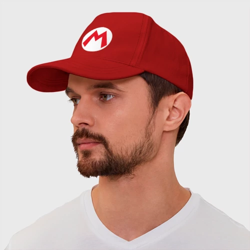 Бейсболка The Super Mario Bros лого Марио - фото 3