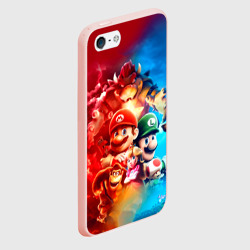Чехол для iPhone 5/5S матовый The Super Mario Bros: все персонажи - фото 2