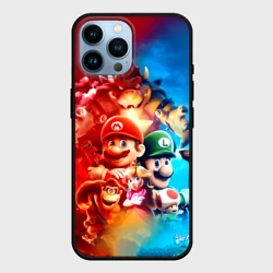 Чехол для iPhone 14 Pro Max The Super Mario Bros: все персонажи
