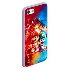 Чехол для iPhone 5/5S матовый The Super Mario Bros: все персонажи - фото 2