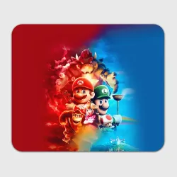 Прямоугольный коврик для мышки The Super Mario Bros: все персонажи