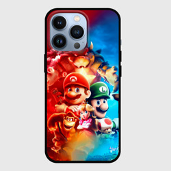 Чехол для iPhone 13 Pro The Super Mario Bros: все персонажи