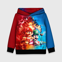 Детская толстовка 3D The Super Mario Bros: все персонажи