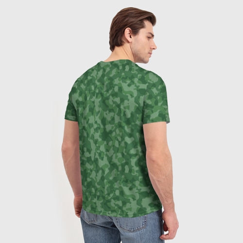 Мужская футболка 3D Погранвойска - хаки, цвет 3D печать - фото 4