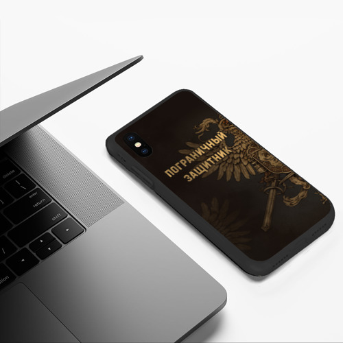 Чехол для iPhone XS Max матовый с принтом Пограничный защитник - орлы, фото #5