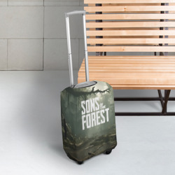 Чехол для чемодана 3D Sons of the forest - река - фото 2