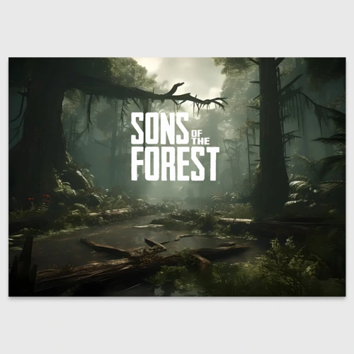 Поздравительная открытка Sons of the forest - река