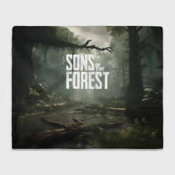 Плед 3D Sons of the forest - река