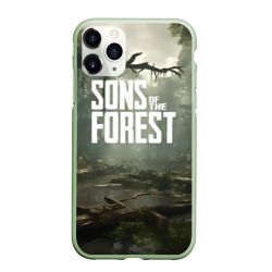 Чехол для iPhone 11 Pro Max матовый Sons of the forest - река