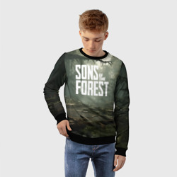 Детский свитшот 3D Sons of the forest - река - фото 2
