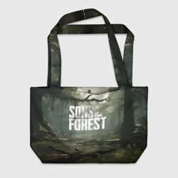 Пляжная сумка 3D Sons of the forest - река