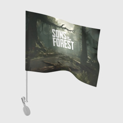 Флаг для автомобиля Sons of the forest - река