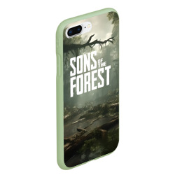 Чехол для iPhone 7Plus/8 Plus матовый Sons of the forest - река - фото 2