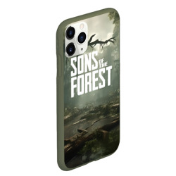 Чехол для iPhone 11 Pro Max матовый Sons of the forest - река - фото 2