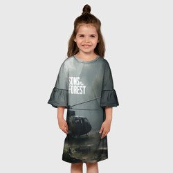 Детское платье 3D Заброшенный вертолет - фото 2