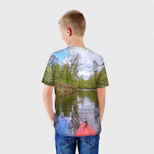 Детская футболка 3D Реки России, цвет 3D печать - фото 4