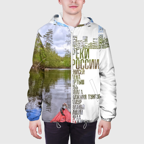 Мужская куртка 3D Реки России, цвет 3D печать - фото 4