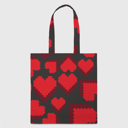 Шоппер 3D Pixel hearts - фото 2