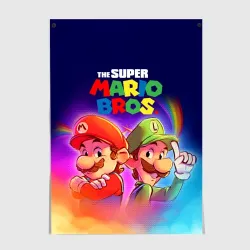 Постер The Super Mario Bros Братья Марио