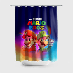 Штора 3D для ванной The Super Mario Bros Братья Марио