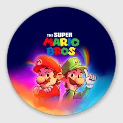 Круглый коврик для мышки The Super Mario Bros Братья Марио