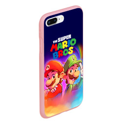 Чехол для iPhone 7Plus/8 Plus матовый The Super Mario Bros Братья Марио - фото 2