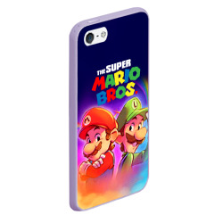 Чехол для iPhone 5/5S матовый The Super Mario Bros Братья Марио - фото 2