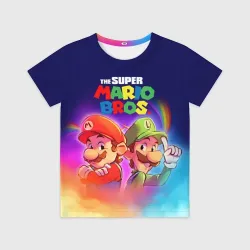 Детская футболка 3D The Super Mario Bros Братья Марио