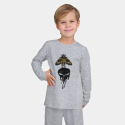 Детская пижама с лонгсливом хлопок Бражник и череп - фото 2
