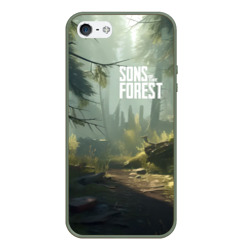 Чехол для iPhone 5/5S матовый Sons of the forest - тропа