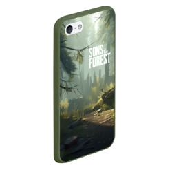 Чехол для iPhone 5/5S матовый Sons of the forest - тропа - фото 2