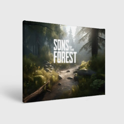 Холст прямоугольный Sons of the forest - ручей