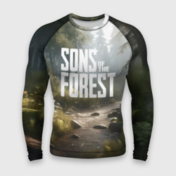 Мужской рашгард 3D Sons of the forest - ручей