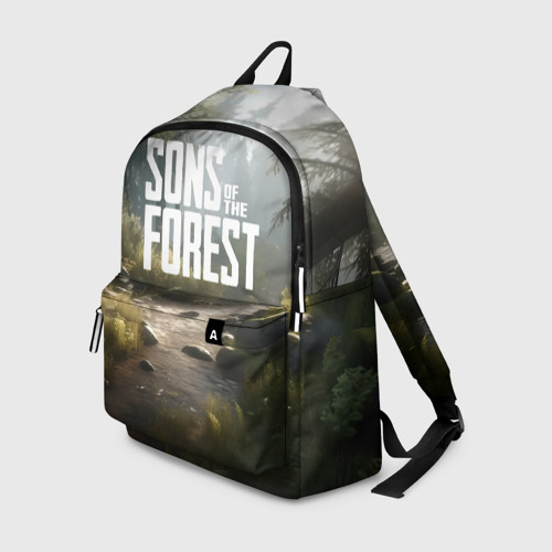 Рюкзак 3D с принтом Sons of the forest - ручей, вид спереди #2