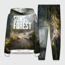 Женский костюм с толстовкой 3D Sons of the forest - ручей