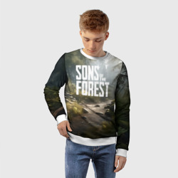 Детский свитшот 3D Sons of the forest - ручей - фото 2