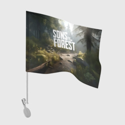 Флаг для автомобиля Sons of the forest - ручей