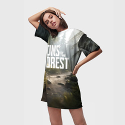 Платье-футболка 3D Sons of the forest - ручей - фото 2
