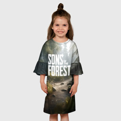 Детское платье 3D Sons of the forest - ручей - фото 2