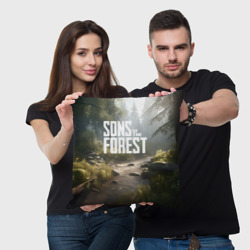 Подушка 3D Sons of the forest - ручей - фото 2