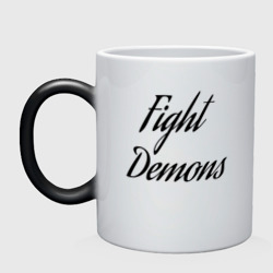 Кружка хамелеон Fight demons