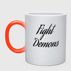 Кружка хамелеон Fight demons