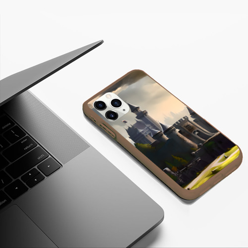 Чехол для iPhone 11 Pro Max матовый с принтом Рыцарский замок, фото #5