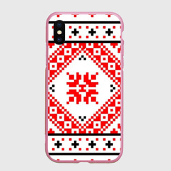 Чехол для iPhone XS Max матовый Удмуртский стиль