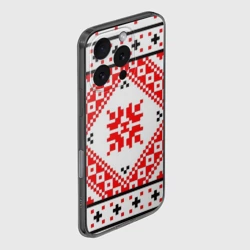 Чехол для iPhone 16 Pro силиконовый с защитой камеры Удмуртский стиль - фото 2