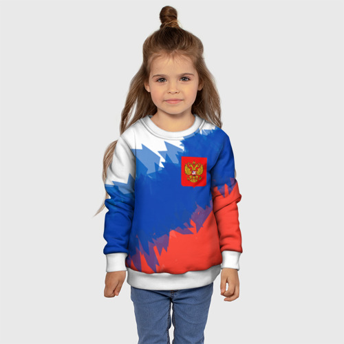 Детский свитшот 3D Я патриот России, цвет 3D печать - фото 7