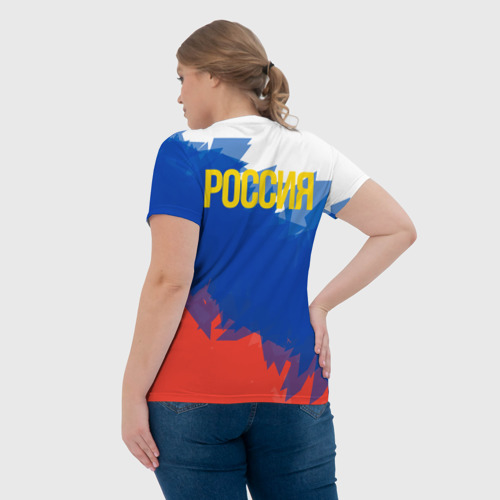 Женская футболка 3D Я патриот России, цвет 3D печать - фото 7