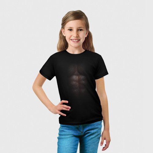 Детская футболка 3D Идеальный торс, цвет 3D печать - фото 5