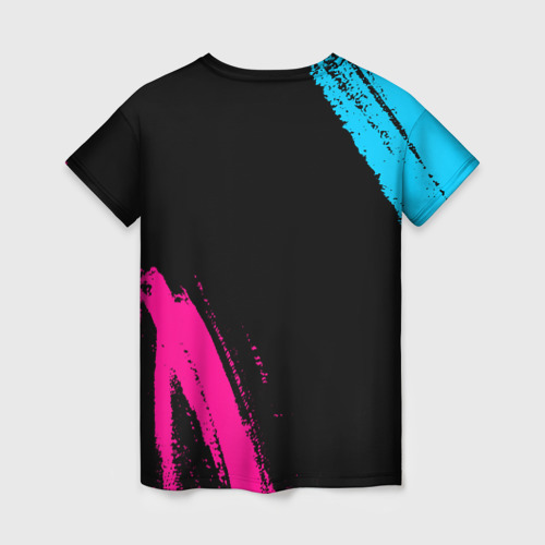 Женская футболка 3D Beastars - neon gradient: надпись, символ, цвет 3D печать - фото 2