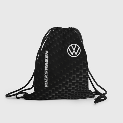 Рюкзак-мешок 3D Volkswagen карбоновый фон